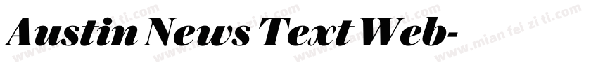 Austin News Text Web字体转换